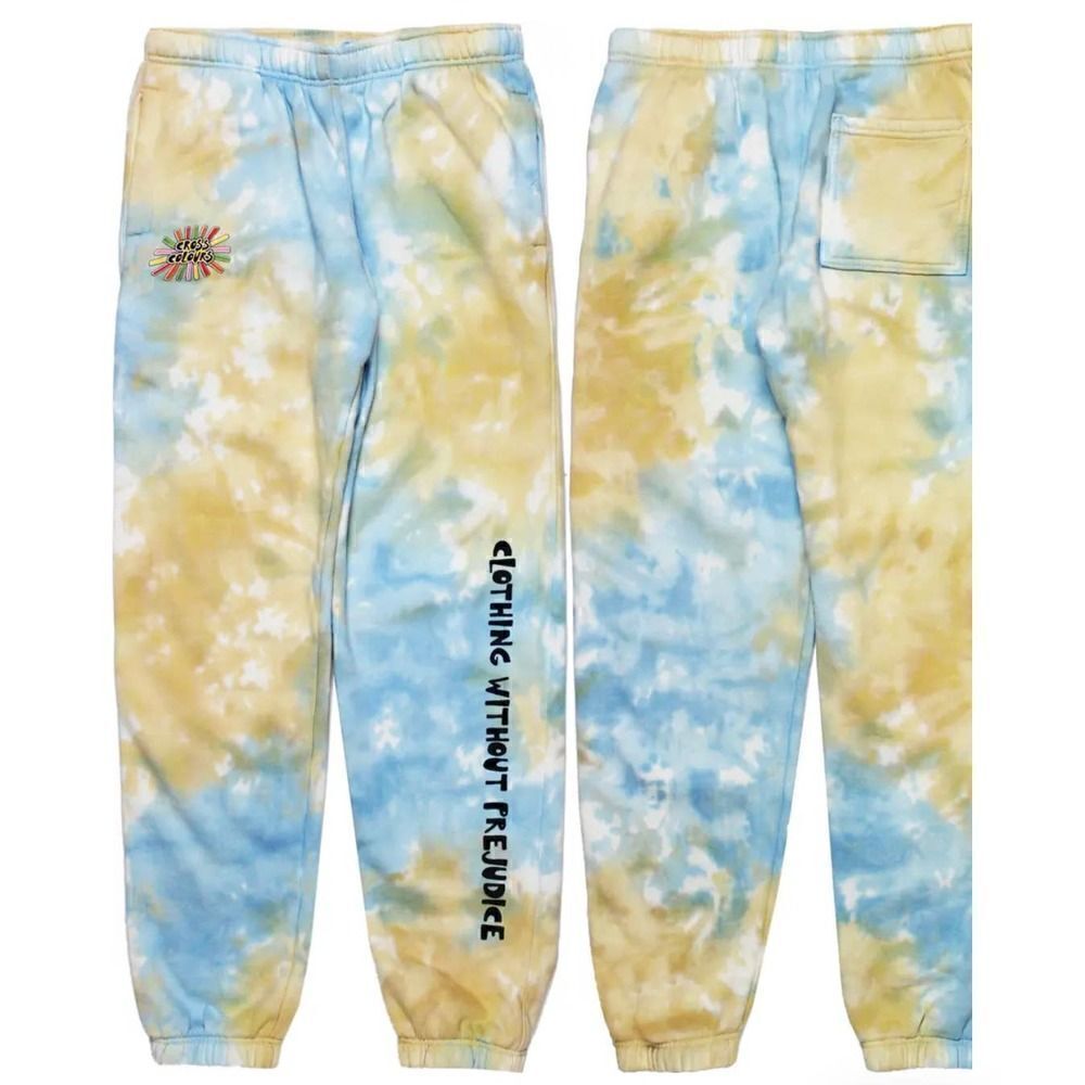Cross Colours Sunshine Logo Tie Dye Joggers NWT Size Small